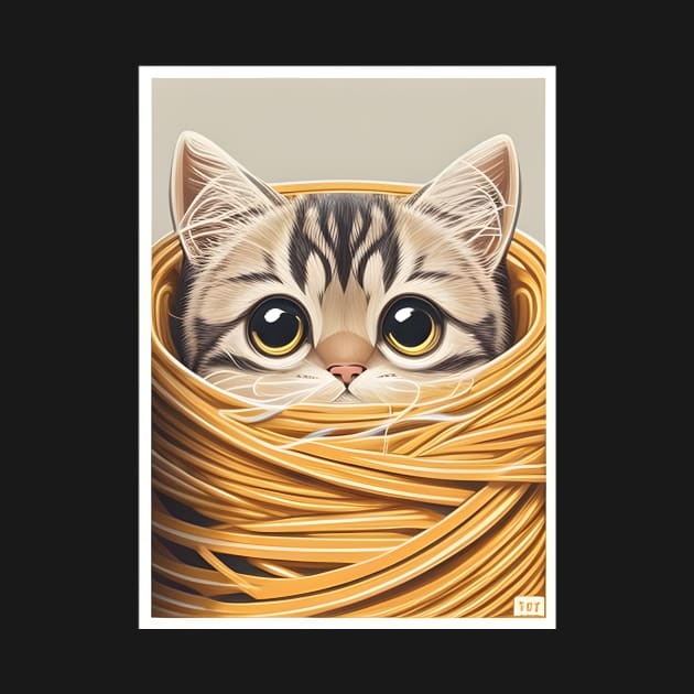 I Just Really Love Ramen - Cat Anime Kawaii japanese by WilliamHoraceBatezell