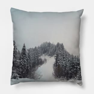 snowy hills Pillow