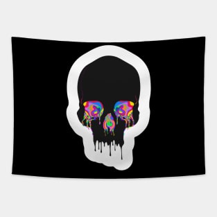 splash eyes skull Tapestry