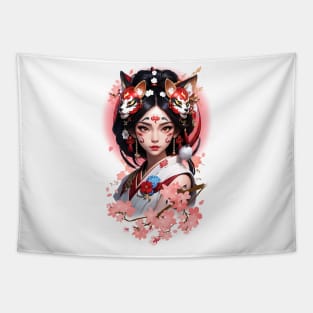 Sakura Geisha Tapestry