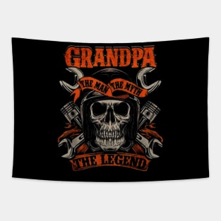 grandpa legend the myth motorcycle Tapestry