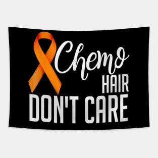 Leukemia Cancer Shirt Funny Gift Chemo Hair Don't Care Tapestry