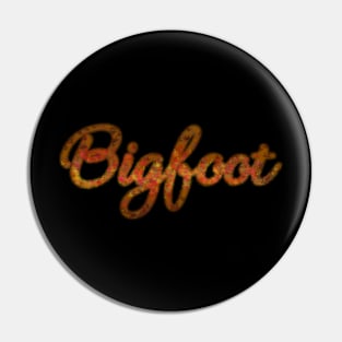 Bigfoot Blurred (with leaves) Pin