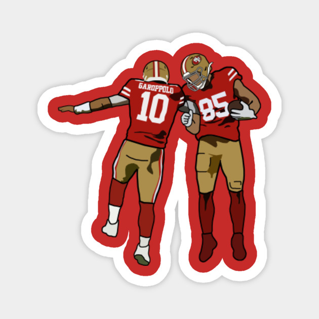Jimmy Garoppolo X George Kittle San Francisco 49ers Nfl Magnet Teepublic