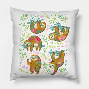 Caramel Sloths Pillow