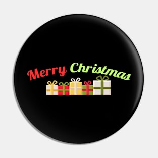 Merry Christmas Graphic Design Pin