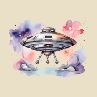 Watercolor UFO T-Shirt