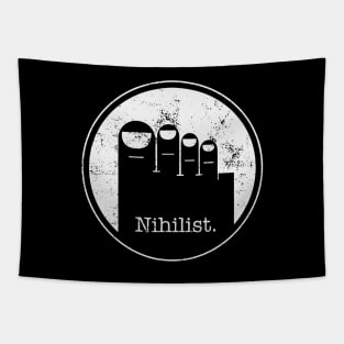 The Big Lebowski - Minimalist Nihilist White Tapestry