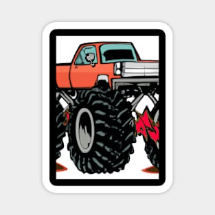 Monster Truck Painting Magnet