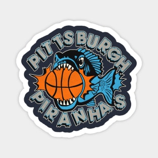 Defunct Pittsburgh Piranhas Basketball Team Magnet