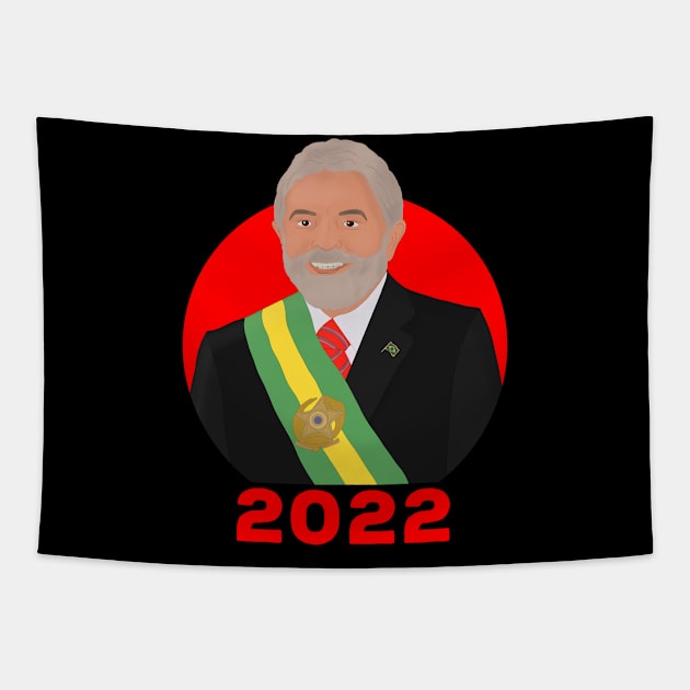 Lula 2022 Brazil Presidential Election Tapestry by DiegoCarvalho