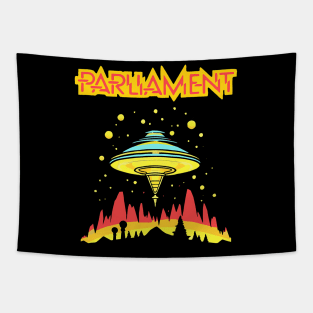 Parliament Funkadelic Retro Mothership UFO Rock Funk Throwback Tapestry