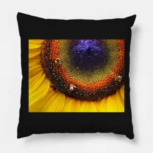 Sunflower, Seeds & Bees Pillow