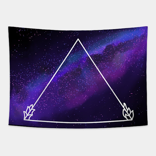 Galaxy triangle Tapestry by HoloSayer