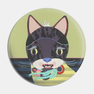 Scaredy Cat Pin