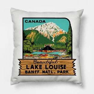 Lake Louise Vintage Style Pillow