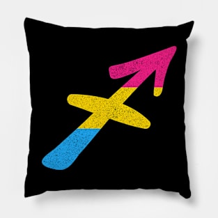 Pansexual Sagittarius Pride Flag Zodiac Sign Pillow