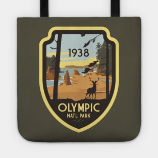 Olympic National Park Vintage Travel Badge Design Gift Tote