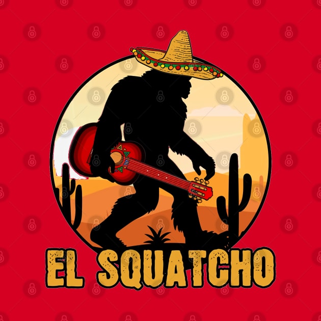 El Squatcho Mexican Sasquatch Bigfoot by crackstudiodsgn