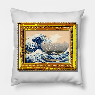 8-Bit The Great Wave off Kanagawa Pillow