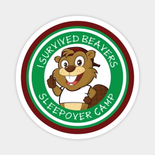 Beaver or Scouter Sleepover Survivor Magnet