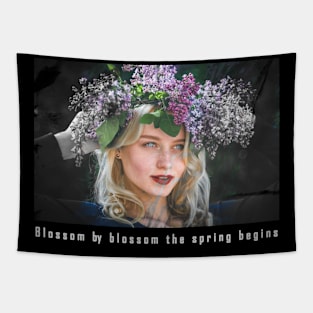 Blossom by blossom the spring begins Tapestry