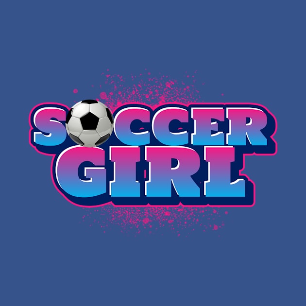 SOCCER Girl Summer Sports by SartorisArt1