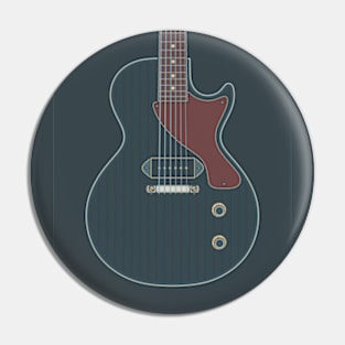 Dark Junior Rock Guitar Pin