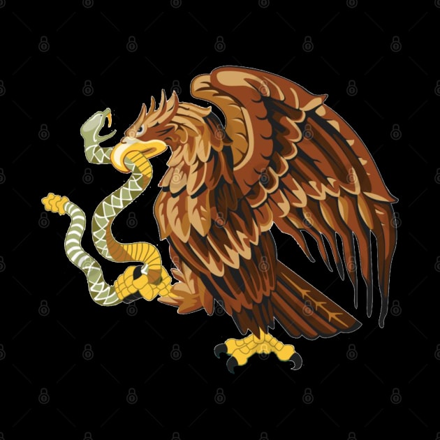 Eagle with snake. by shirtsandmore4you