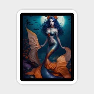 Orange Rose Mermaid Magnet