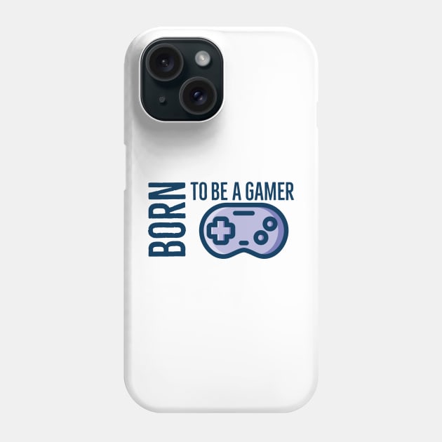 Born To Be A Gamer Phone Case by vcent