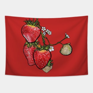 Strawberries Tapestry