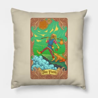 The Fool Tarot Card Pillow