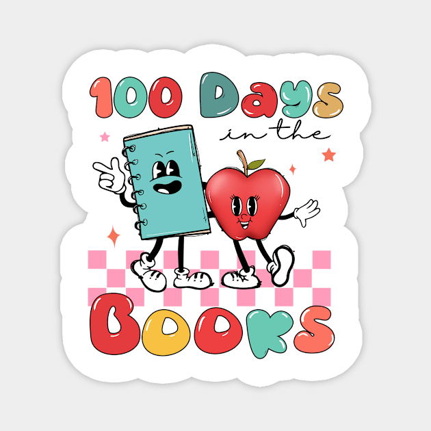 100 Days In The Books Magnet by badrianovic