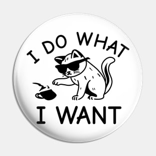 Cat I Do What I Want Pin