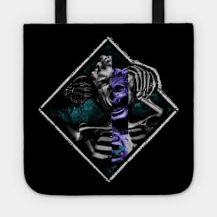 "Artcore" Glitch Art, abstract Sculpture Tote