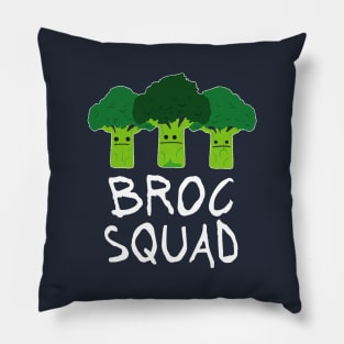 Funny Broccoli TShirt - Broc Squad Pillow