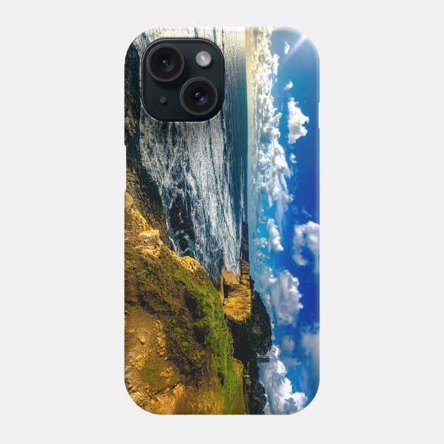 Highway 101 Davenport Pier California coast Phone Case by aadventures