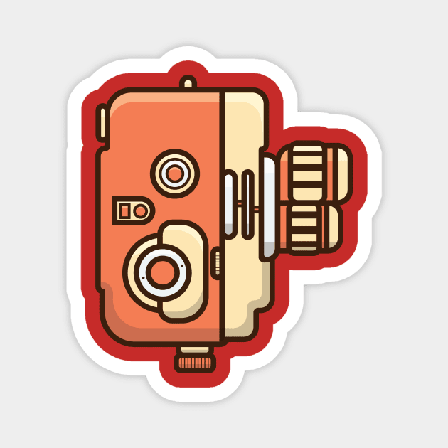 Vintage Camera Design Magnet by AlviStudio