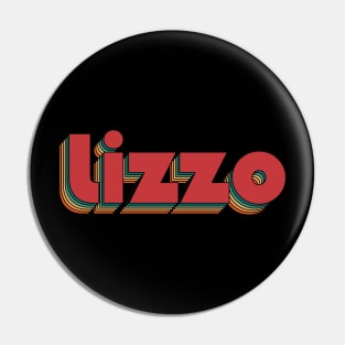 Lizzo - Retro Rainbow Typography Style 70s Pin