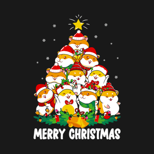 Guinea Pig Christmas Tree, Xmas Cute Guinea Pig, Funny T-Shirt