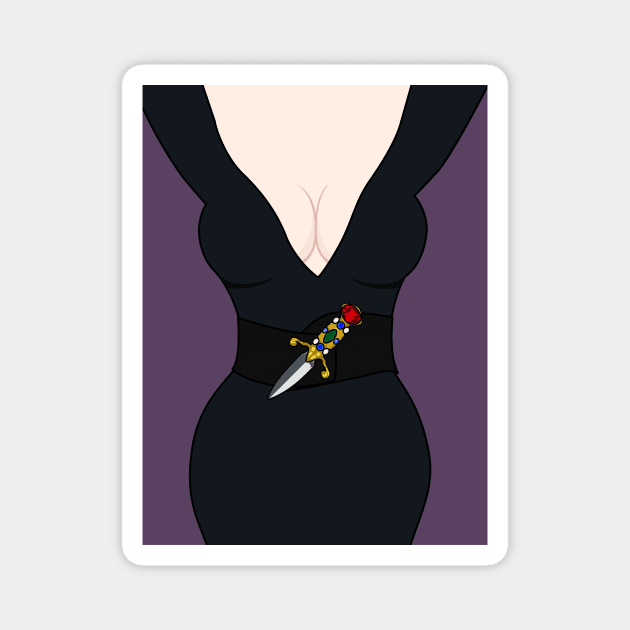 Elvira Cotume Magnet by Jakmalone