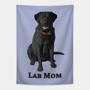 Lab Mom Black Labrador Retriever Dog Lover Tapestry