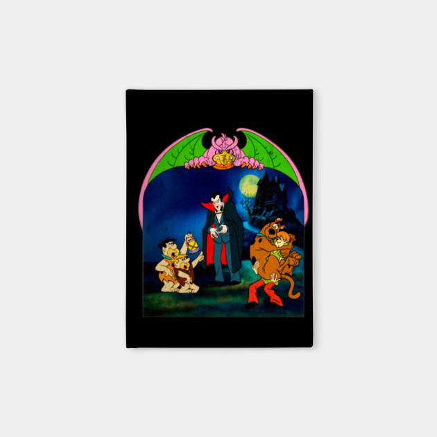 Flintstones & Scooby Doo Meet Dracula Vintage Iron On Patch