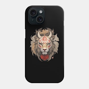 The Roaring Majesty: Neo-Traditional Lion King Phone Case