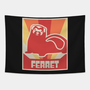 Vintage FERRET Poster Tapestry