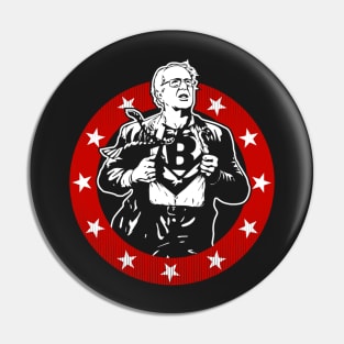 Super Bernie Superhero Bernie Sanders for President Pin