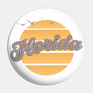 Florida vintage sunset Pin