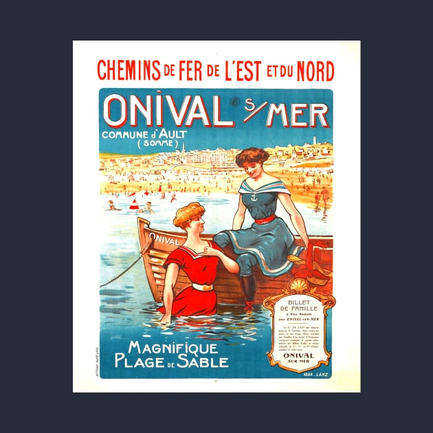 Vintage Railway Travel Poster | French Riviera Onival by SLAG_Creative