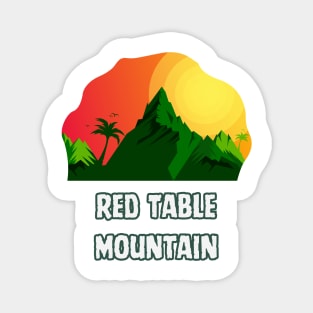 Red Table Mountain Magnet